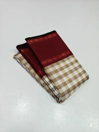 Vintage Korvai Pure Kanchipuram Silk Saree